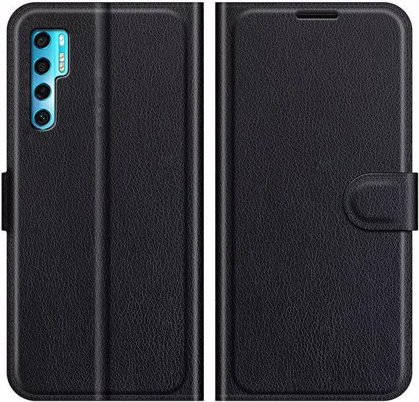 Actual product image MU Classic Litchi Leather Bookcover Series (TCL 20 Pro 5G)