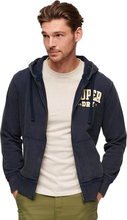Immagine prodotto Superdry Giacca felpata Casual Vestibilità comoda Felpa con cappuccio atletica vintage con zip (M)