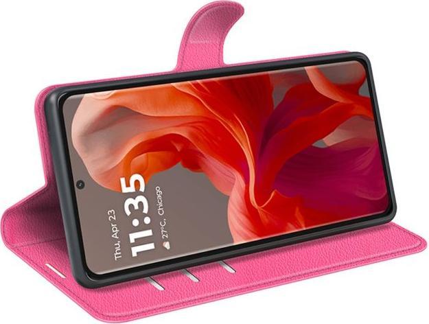 Produktbild MU Classic Litchi Leder Bookcover Series (Motorola Moto G85)