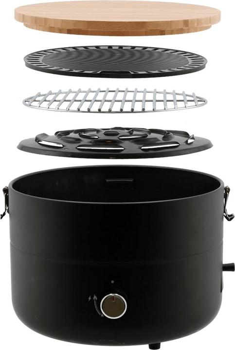 Produktbild Mestic MB-100 Mini Chef Barbecue - 31 cm - Automatische ontsteking