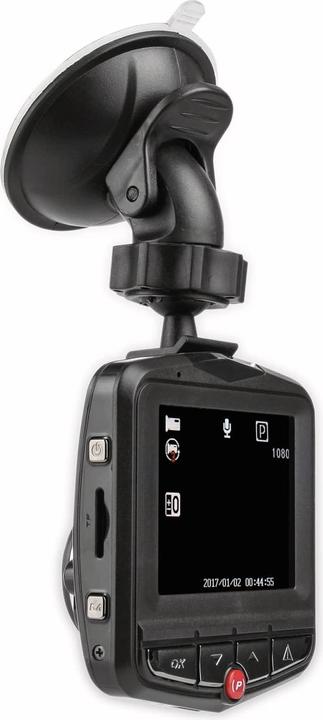 Produktbild Eufab KFZ Dashboard Kamera (Nachtsicht, Akku, Beschleunigungssensor, GPS-Empfänger, Bluetooth, Eingebautes Mikrofon, WLAN, Eingebautes Display, Full HD)