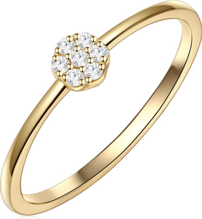 Image du produit Glanzstücke München Femme argent sterling zirconium or jaune - 23676 (48, Argent 925)