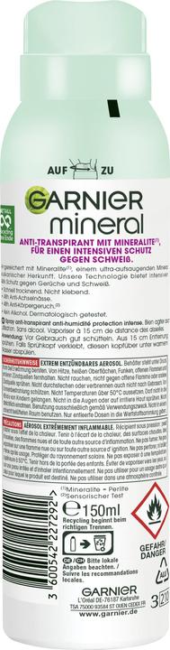 Produktbild Garnier Mineral Ultra Dry/Active Ctl (Spray, 150 ml)