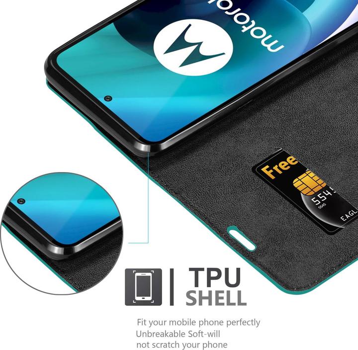 Image du produit Cadorabo Book Invis. Étui magnétique (Motorola Moto G71 5G)