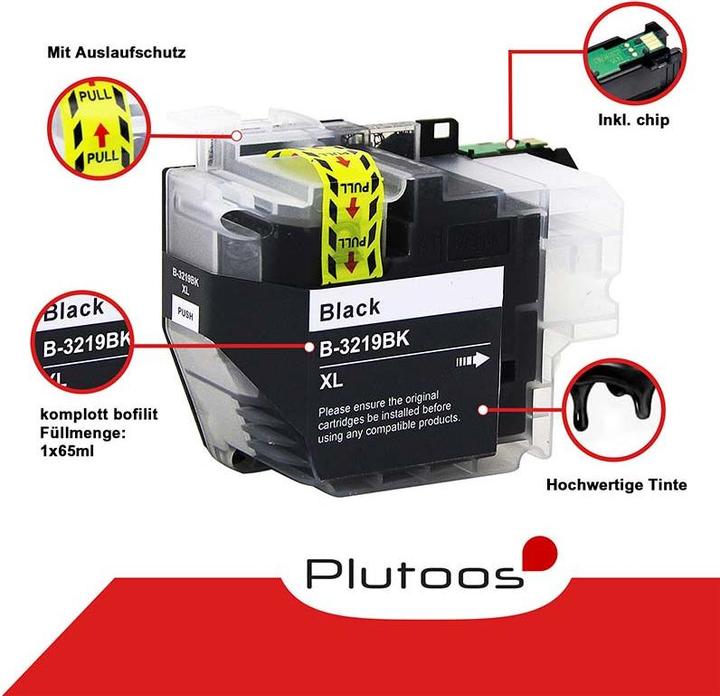 Image du produit Plutoos Brother LC-3219 Cartouche XXL compatible, noire LC-3219XLBK