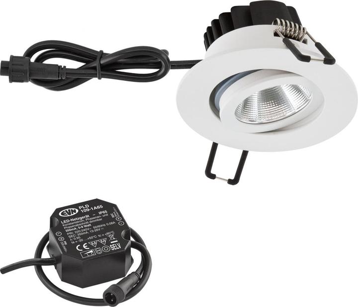 EVN-Lichttechnik Lichttechnik LED-Deckeneinbauleuchte PCE650N60102 (620 lm)
