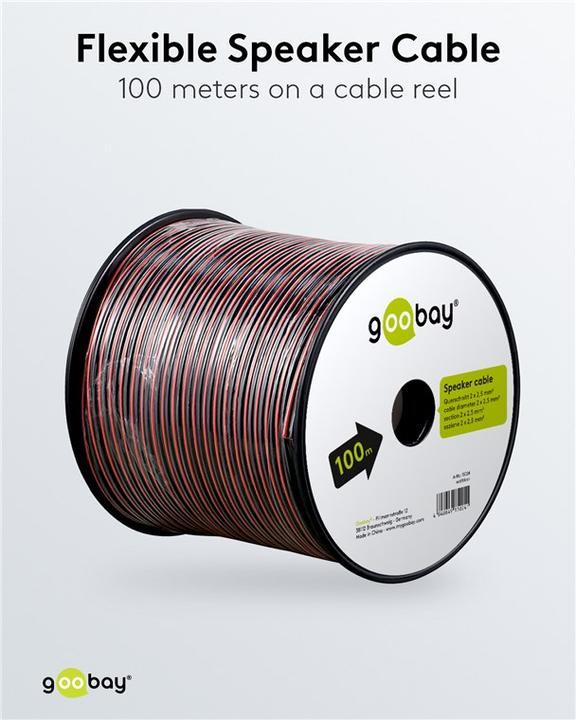 Immagine prodotto Goobay Cca (100 m, 2.50 mm².)