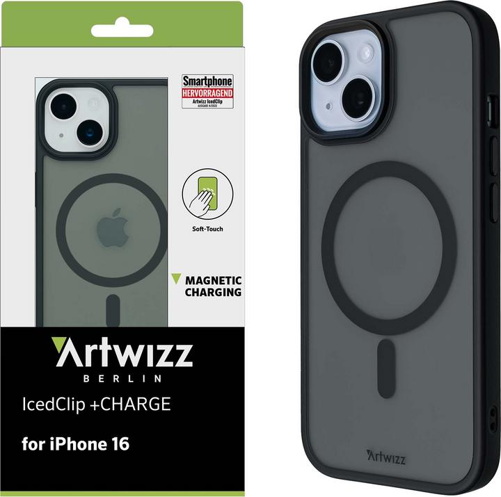 Actual product image Artwizz IcedClip for iPhone 16, night-black (Apple iPhone 16)