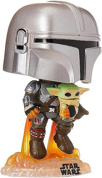 Actual product image Funko POP! - Star Wars - The Mandalorian: Mando w. Jet Pack