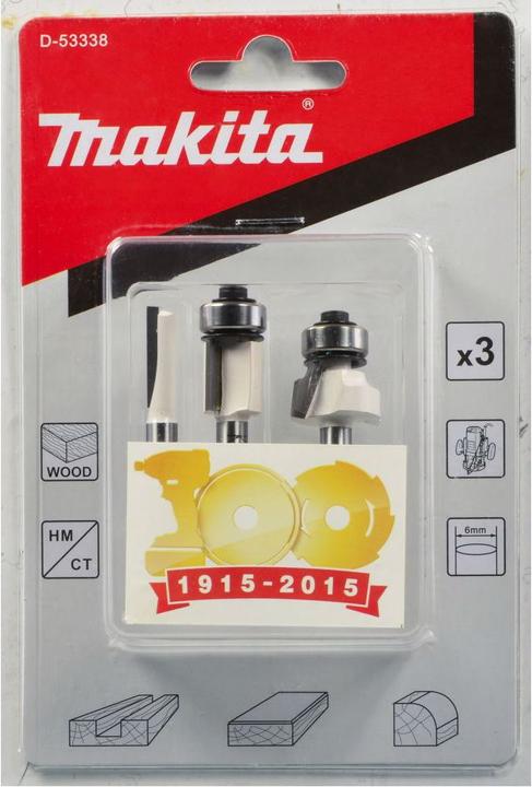 Produktbild Makita Fräser-Set 3tlg.