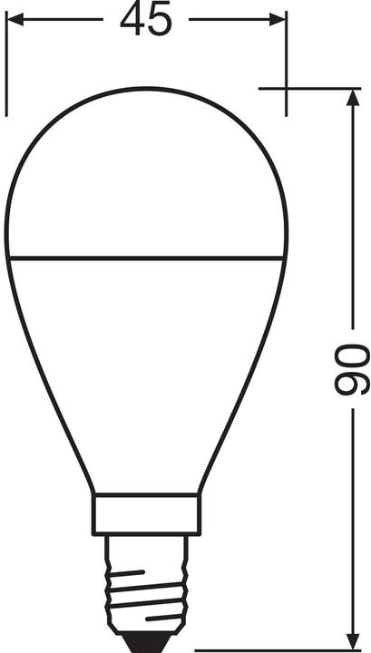Actual product image Osram Star Classic P (E14, 60 W, 806 lm, 1 x, F)