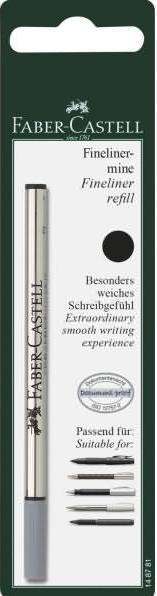 Produktbild Faber-Castell Finelinermine 0,4mm Slim schwarz (Ersatzmine, Schwarz, 0.40 mm)
