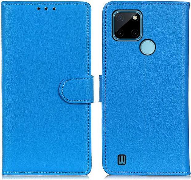Actual product image MU Classic Litchi Leather Bookcover Series (Realme C25Y, Realme C21Y)
