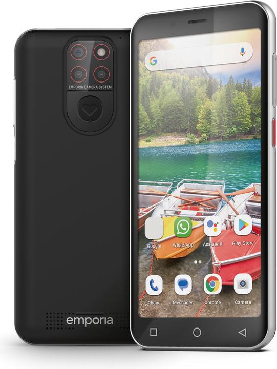 Actual product image Emporia Smart 5 mini (64 GB, Black, 4.95", Single SIM, 13 Mpx, 4G)