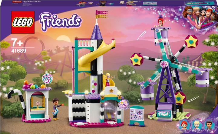 Immagine prodotto LEGO La Ruota panoramica e lo scivolo magici (41689, LEGO Friends)