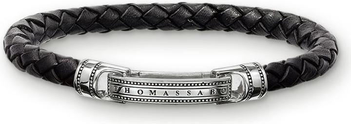 Immagine prodotto Thomas Sabo Bracciale (22 cm, Cuoio, Argento)