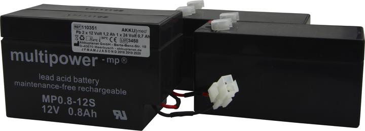 Actual product image XCell Blei Akku passend für Hill Rom Krankenhausbett Typ AvantGuard LI159AX, 1600, 1200 (2 pcs., 1200 mAh)