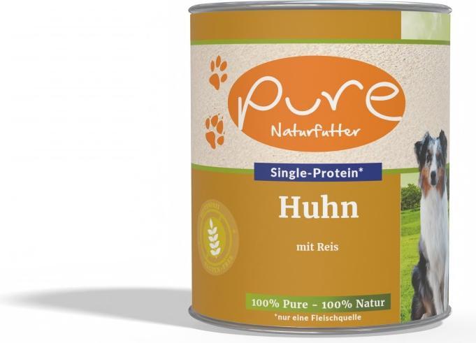 Image du produit Pure Naturfutter Menu pour chien Poulet & Riz (Adulte, 1 pcs, 800 g)