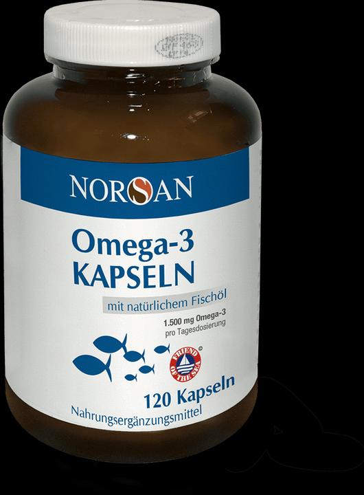 Produktbild Norsan Omega-3 Fischöl (120 Stück, Kapseln, 254 g)