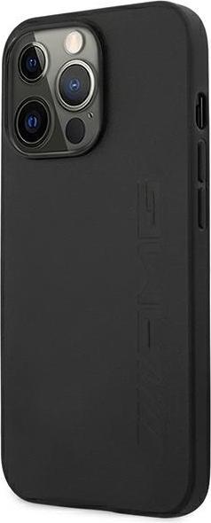 Produktbild Mercedes AMG AMHCP14LDOLBK iPhone 14 Pro 6,1" czarny/black hardcase Leather Hot Stamped (Apple iPhone 14 Pro)