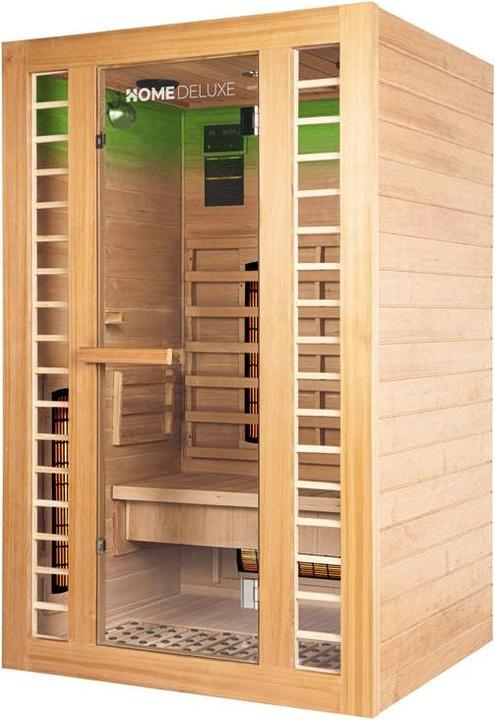 Home Deluxe Infrarotkabine IKENNA DELUXE PLUS M DUO-Vollspektrum und Magnesiumstrahler - 120x105cm für 2 Persone