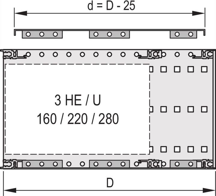 Immagine prodotto Schroff piastra di copertura da avvitare alla parete laterale - piastra di copertura emc 84te 355t 2st