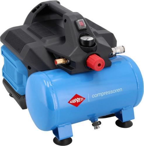 Produktbild Airpress 36578 LMO 6-126 Geräuscharmer Kompressor 230V 8 Bar 1HP (8 Bar, 6 l)