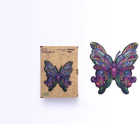 Image du produit PuzzleOk Puzzle écologique en bois 103 Papillon coloré A3