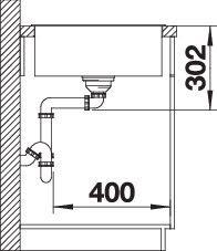 Image du produit Blanco Axia III 45 S (Evier encastré, 78 cm, 51 cm)