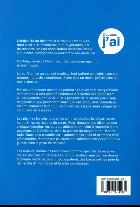 Image du produit Docteur, j'ai (Français, Raetzo Marc-André, Restellini Alexandre, 2018)