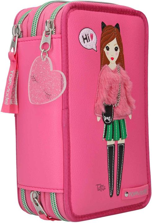 Image du produit Depesche TOPModel trousse à crayons 3 compartiments modèle rose