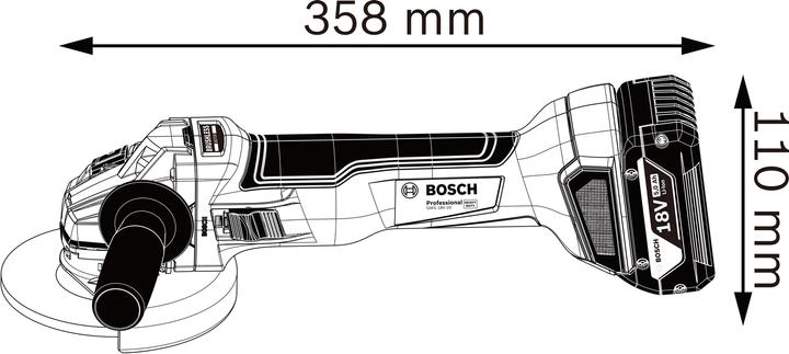 Actual product image Bosch Professional GWS 18V-10 (125 mm)