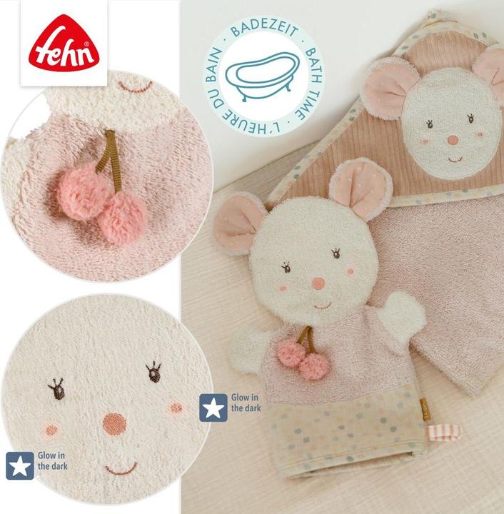 Actual product image Fehn Baby washing glove mouse