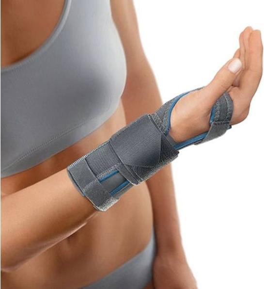 Bort Medical Handgelenkstütze mit Alu-Schiene rechts grau (M)