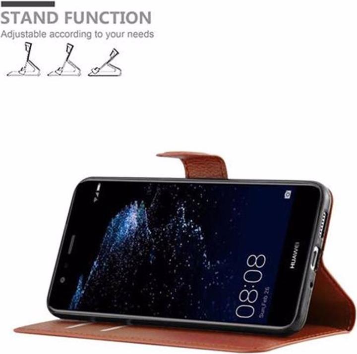 Actual product image Cadorabo Book with stand function cover (Huawei P10 Lite)