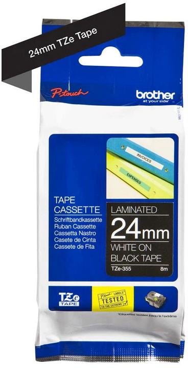 Actual product image Brother Tze-355 (2.40 cm, Black)