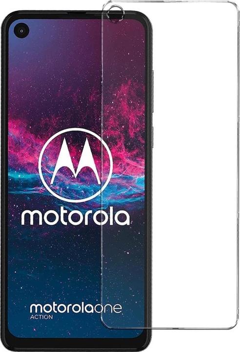 Screenguard Motorola One Action Panzerglas Schutzfolie Case Friendly Design (1 Stück, Motorola One Action)