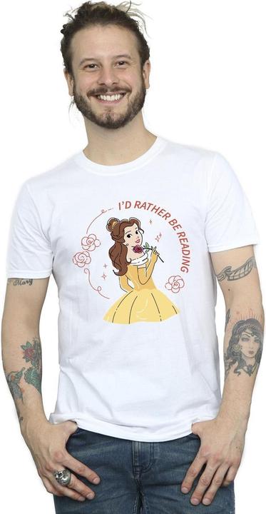 Immagine prodotto Disney La Bella e la Bestia Preferisco leggere TShirt (4XL)