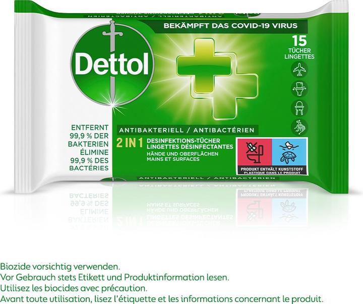 Immagine prodotto Dettol 2in1 Salviette disinfettanti