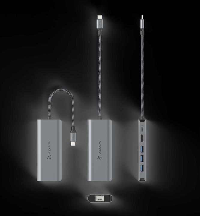 Produktbild Adam Elements CASA HUB A01s | Grau | USB-C 4K 6-in-1 Hub (USB-C)