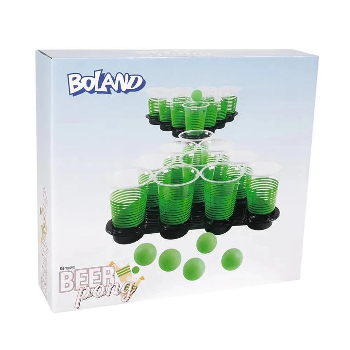 Produktbild Boland Trinkspiel Bier Pong Deluxe 20 Becher, 6 Bälle, 2 Tabletts