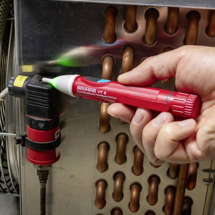 Actual product image Benning Non-contact voltage tester Phase and magnetic field tester (CAT III 1000V, CAT IV 600V)