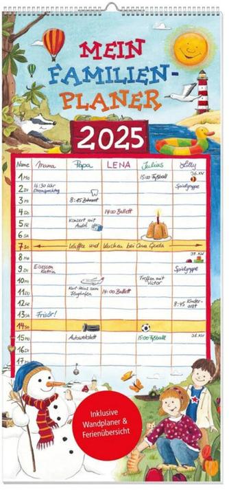 Produktbild Mein Familienplaner 2025 (42 x 30 cm, Deutsch)