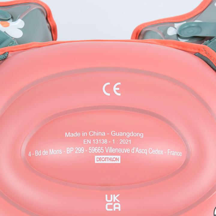 Immagine prodotto Nabaiji Bracciali da piscina progressivi per bambini - Tiswim stampa floreale kaki