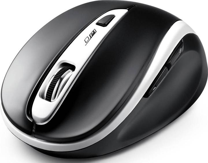 Produktbild Perixx PERIMICE-721 WB Ergonomische Maus Funk Weiss-Schwarz 5 Tasten (Kabellos)