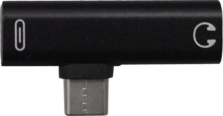 Produktbild JTI USB-C-Splitter mit 3,5-mm-Buchse - Schwarz (USB Typ C, 3.5mm Buchse)