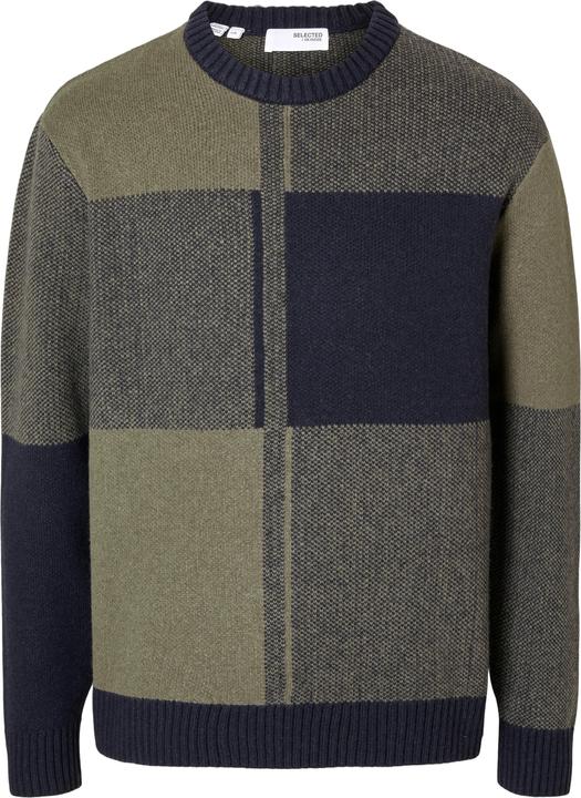 Selected Homme Colorblock Pullover mit Rundhalsausschnitt (XXL)