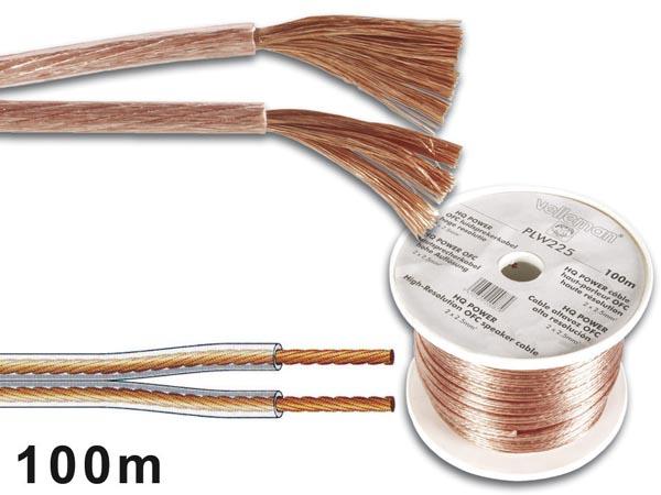 Produktbild Velleman PLW215 Lautsprecherkabel 2x1.5mm² (100 m, 1.50 mm²)