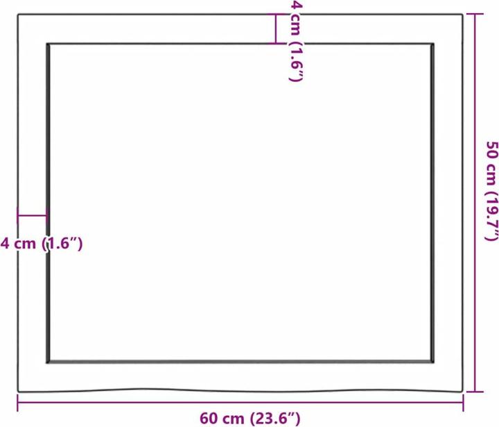 Actual product image VidaXL Emerald (60 x 50 x 6 cm)