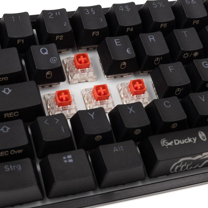 Produktbild Ducky One 2 Pro Mini Gaming Tastatur, RGB LED - Kailh Red (DE, Kabelgebunden)